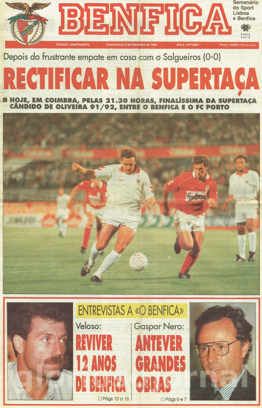 jornal o benfica 2604 1992-09-09